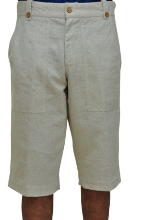 Mens Beach Short Length Linen Shorts, Plus Size